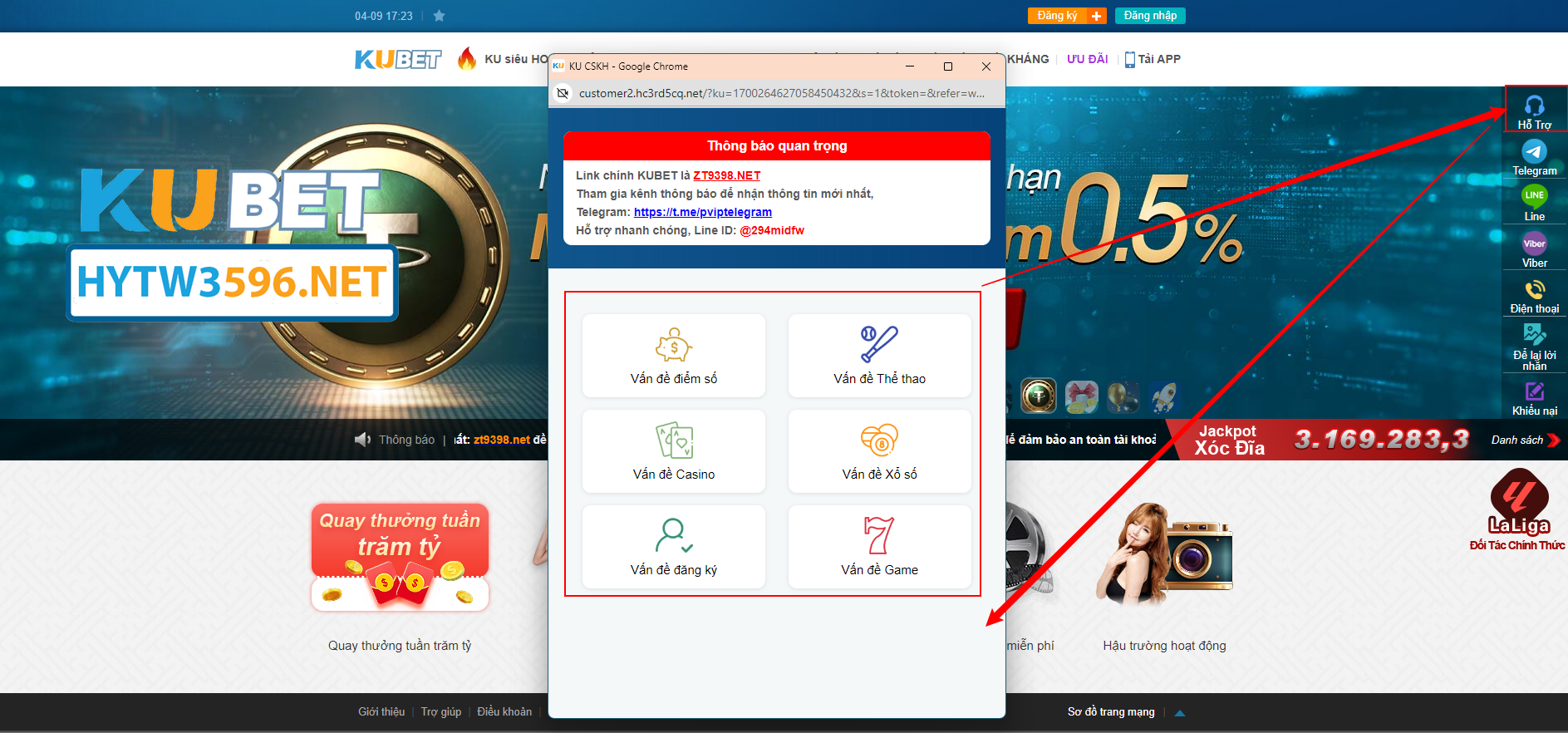 đăng nhập Kubet tại Hytw3596.net Dịch vụ hỗ trợ 247 Đảm bảo an tâm trong suốt quá trình sử dụng